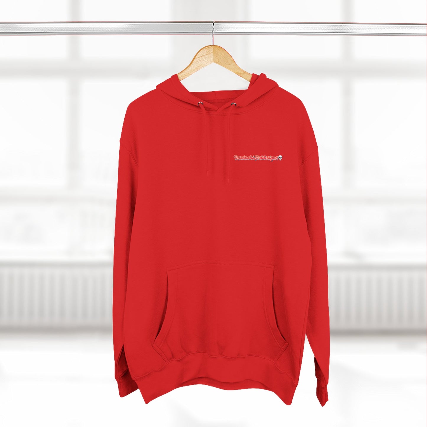 HEART ATTACK  Abstract Psyche Hoodie — Colorful Three-Panel Back Art Fleece Hoodie