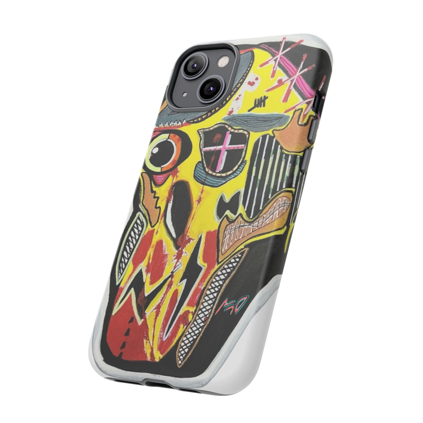 VINCENT.  Skull Riot Phone Case – Colorful Abstract Horror Art Protective Cover