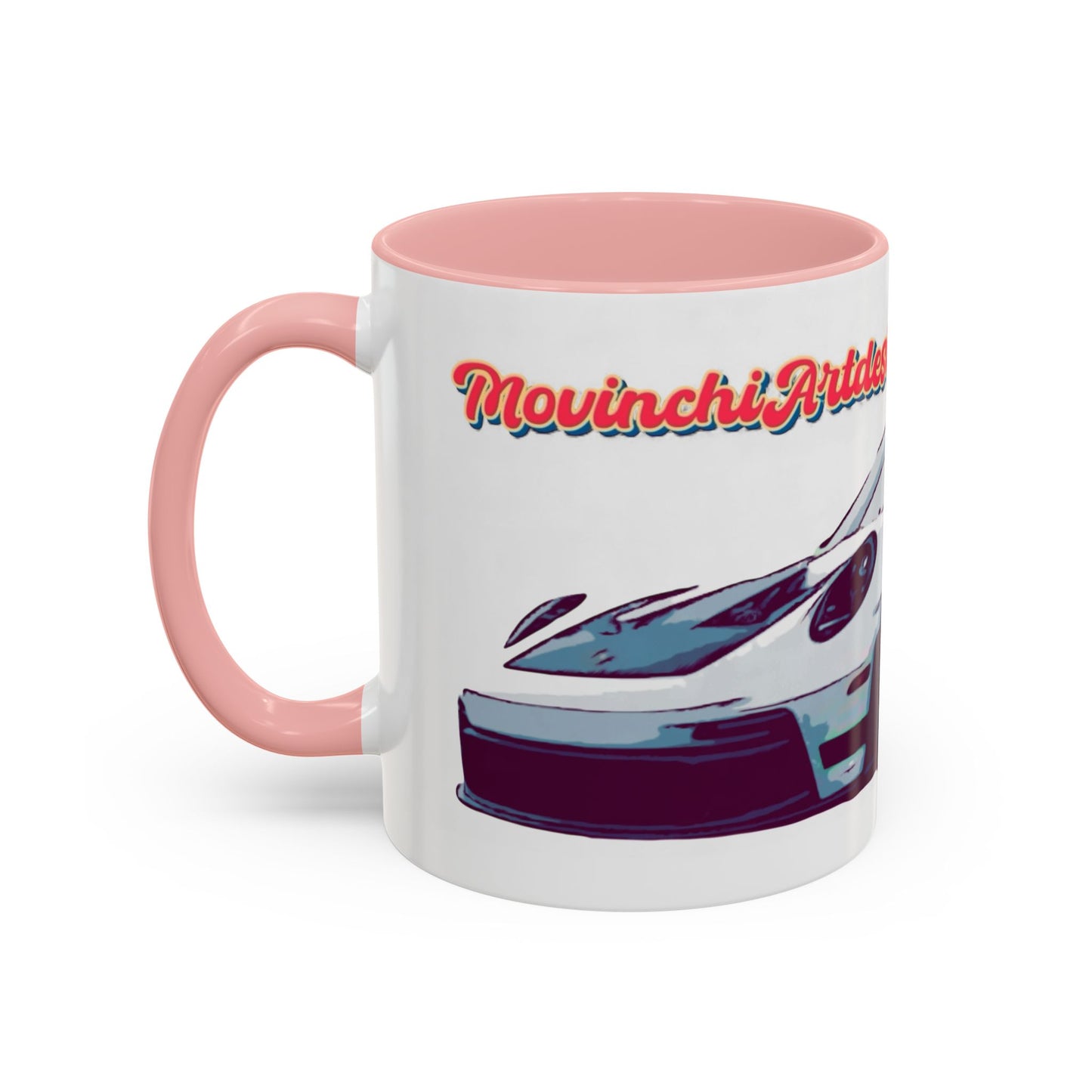 Porsche GT3 Cup Accent Coffee Mug – Racing Car Graphic 11/15oz