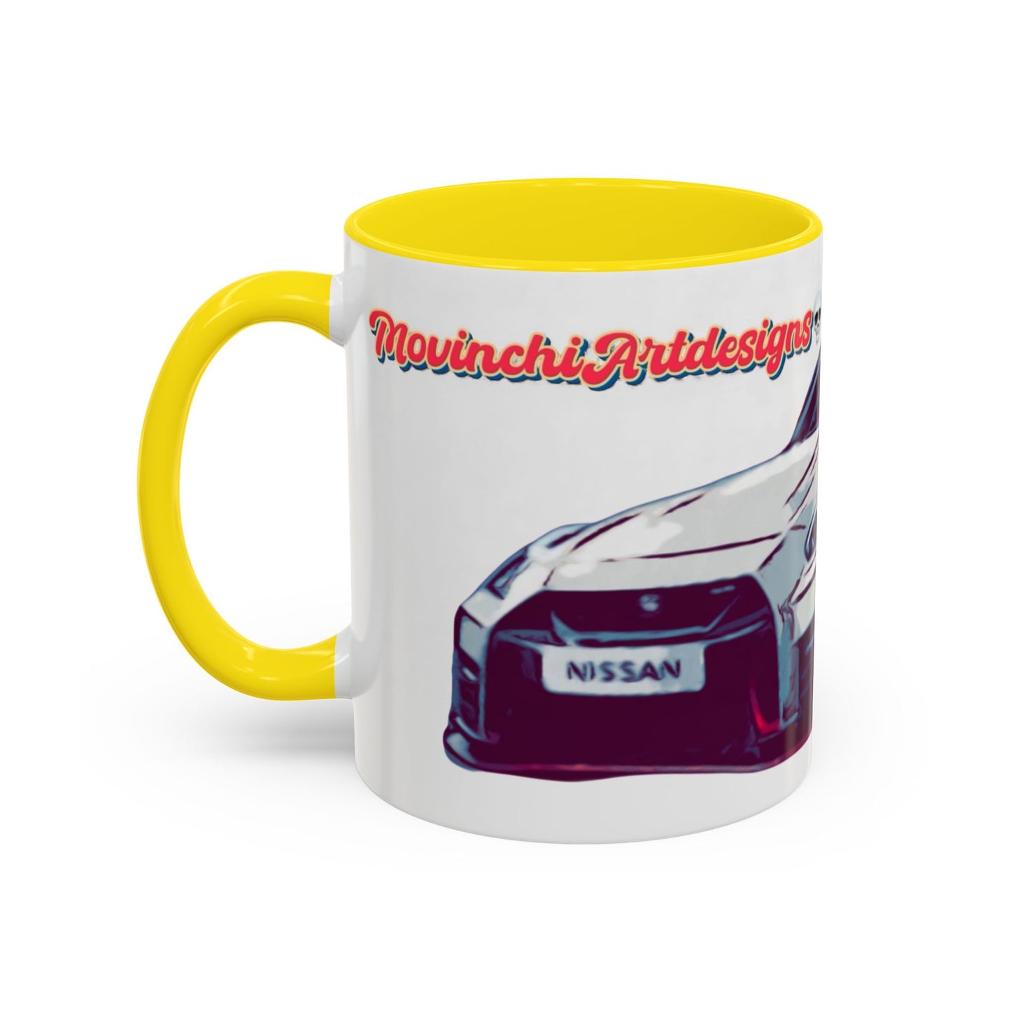 R35.  Sports Car Accent Mug — Nissan GT-R Inspired Coffee Cup (11/15oz)