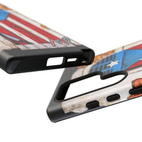 Puerto Rican Flag Phone Case - Rustic Coquí Door Design Tough Case