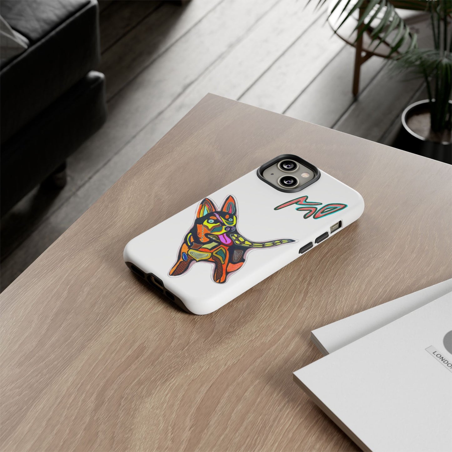 HUSKY  Colorful Abstract Dog Phone Case — 'MAD' Signature Protective Case
