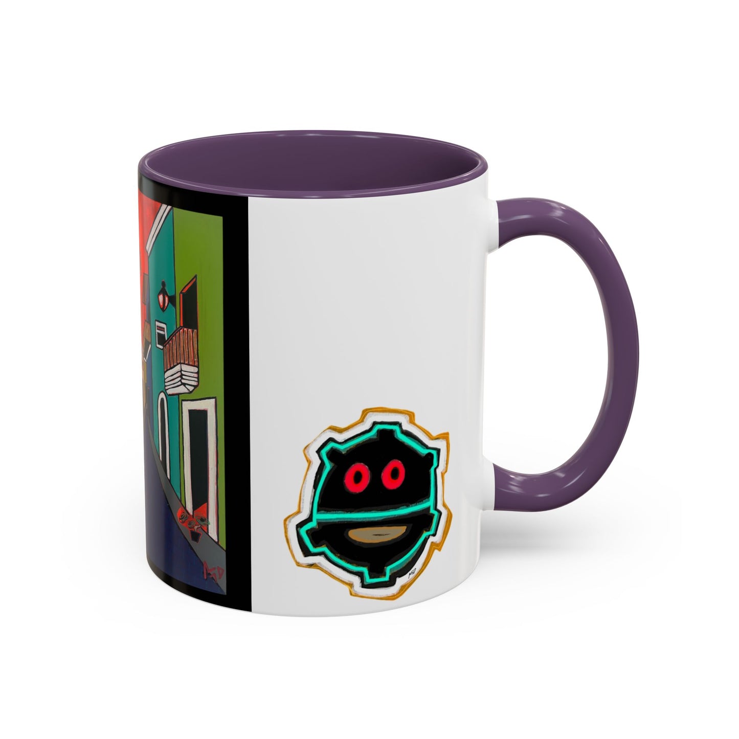 SAN JUAN.  Colorful Street Art Coffee Mug — Vibrant Alleyway & Playful Emblem Accent Mug