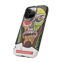 KUNTA.  Abstract Tribal Skull Phone Case — Colorful Street Art Protective Cover