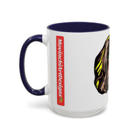 MR COCKER Dog Portrait Accent Coffee Mug — Brown Spaniel Art Mug (11/15oz)