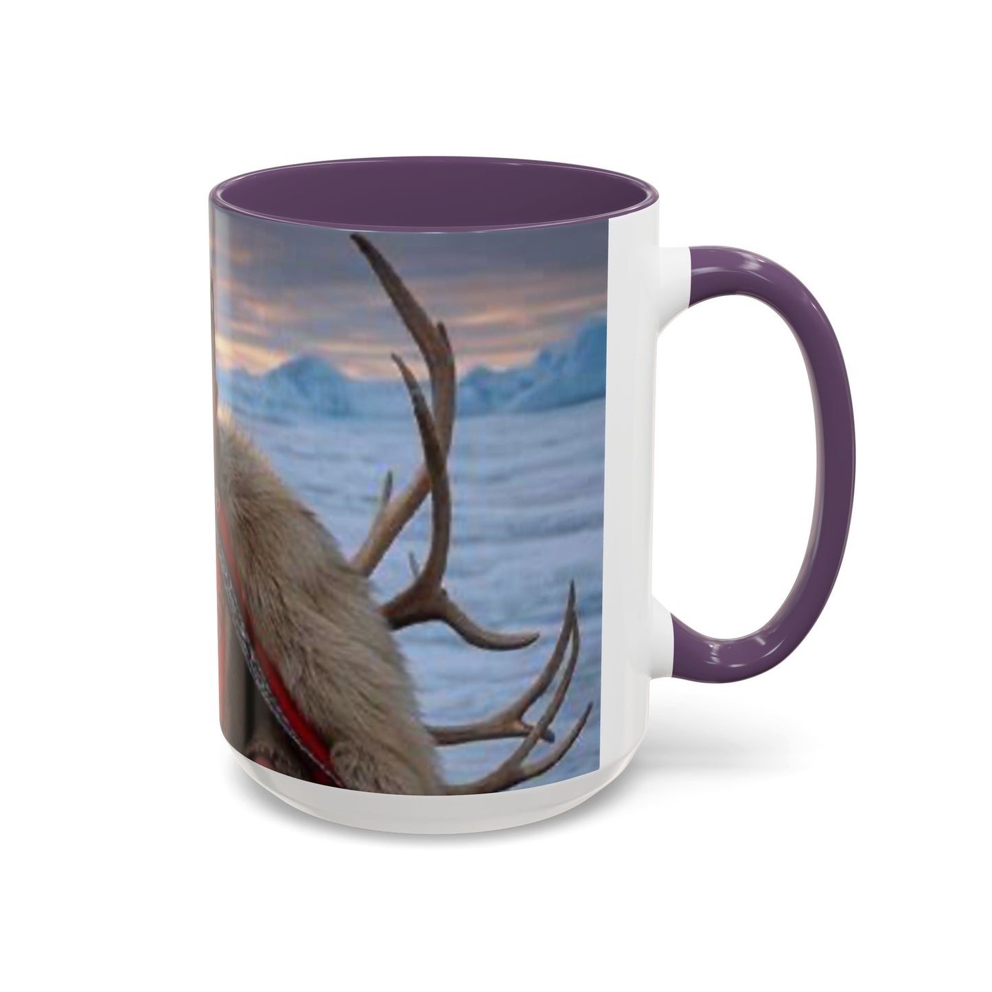 KING OF THE WORLD Royal Portrait Accent Coffee Mug – King in Fur Coat Design (11/15oz)