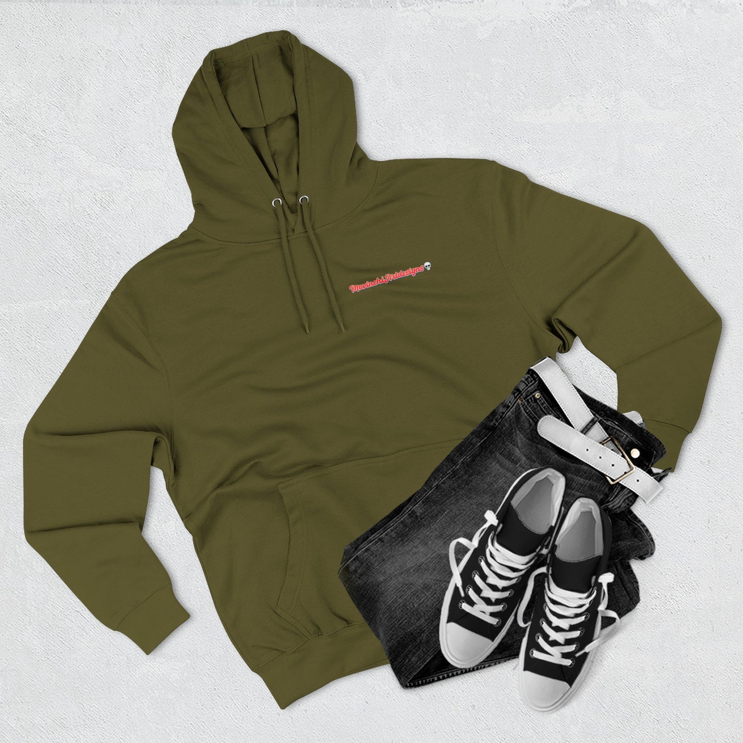 HEART ATTACK  Abstract Psyche Hoodie — Colorful Three-Panel Back Art Fleece Hoodie