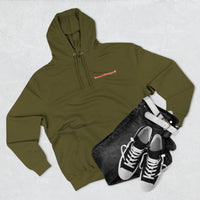 HEART ATTACK  Abstract Psyche Hoodie — Colorful Three-Panel Back Art Fleece Hoodie
