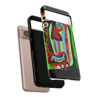CRAZY.   Tribal Face Phone Case — Colorful Modern Art iPhone Cover