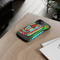 CRAZY.   Tribal Face Phone Case — Colorful Modern Art iPhone Cover