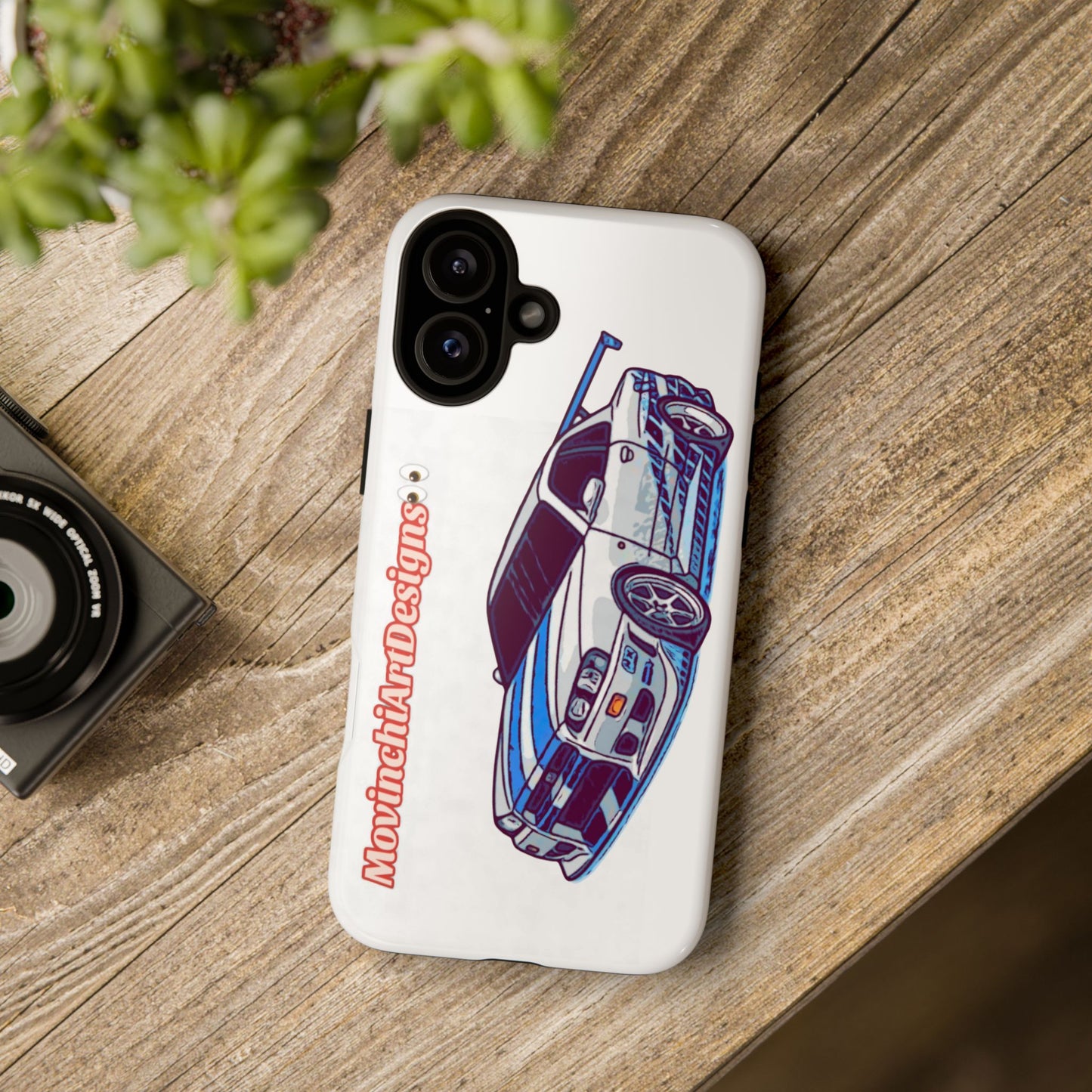 Retro Skyline r34 Phone Case — Vintage Sports Car Graphic