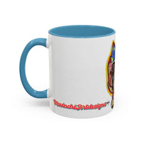 POOKIES BEAR Cat Skull Accent Coffee Mug — Day of the Dead Gothic Cat Design