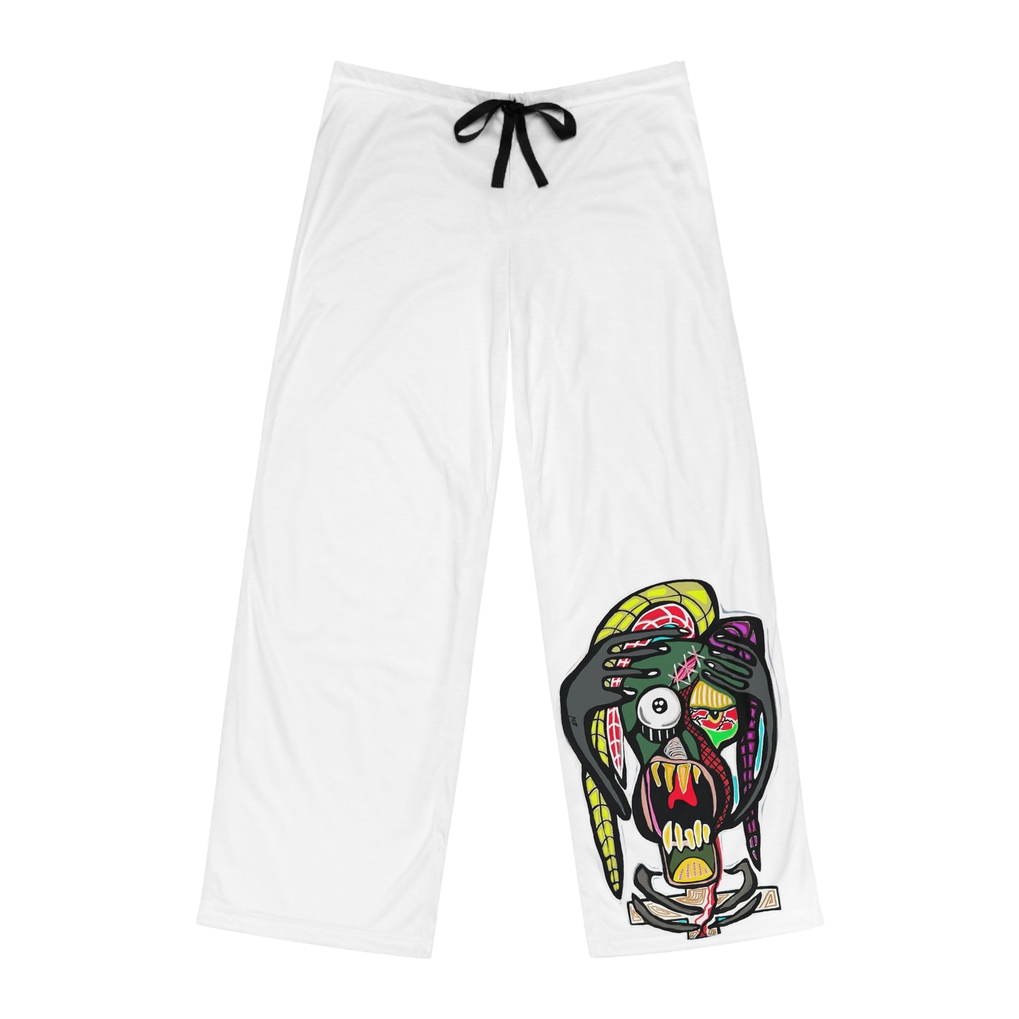 STRESS.  Men's Pajama Pants — Colorful Monster Skull Lounge Sleepwear