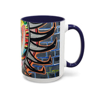 Abstract Street-Art Eye Coffee Mug — Colorful Graffiti Accent Mug (11/15 oz)