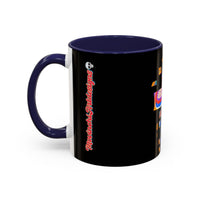 Coffee Mug — Colorful Abstract Cross Accent Ceramic Mug (11/15 oz)