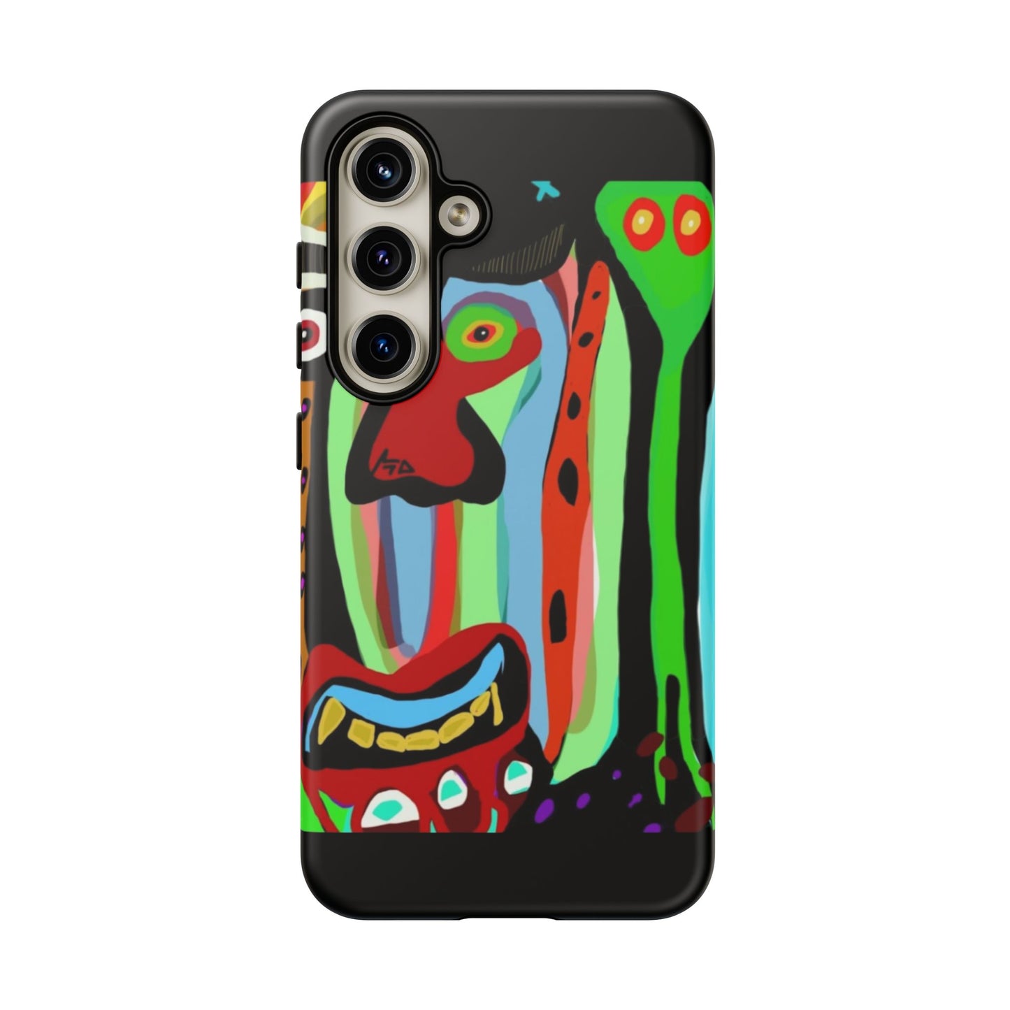 CRAZY.   Tribal Face Phone Case — Colorful Modern Art iPhone Cover