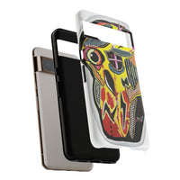 VINCENT.  Skull Riot Phone Case – Colorful Abstract Horror Art Protective Cover