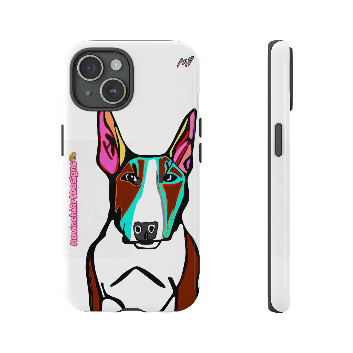 MR Bull Terrier Phone Case — Colorful Pop Art Tough Cases for Dog Lovers