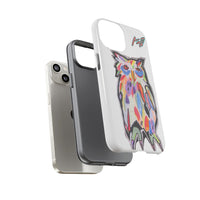 Colorful Owl Phone Case — Artistic Owl Illustration Tough Case