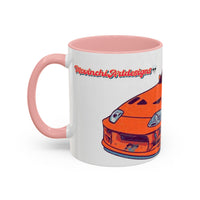 Racing Supra Accent Coffee Mug (11/15oz) — Orange Drift Car Design