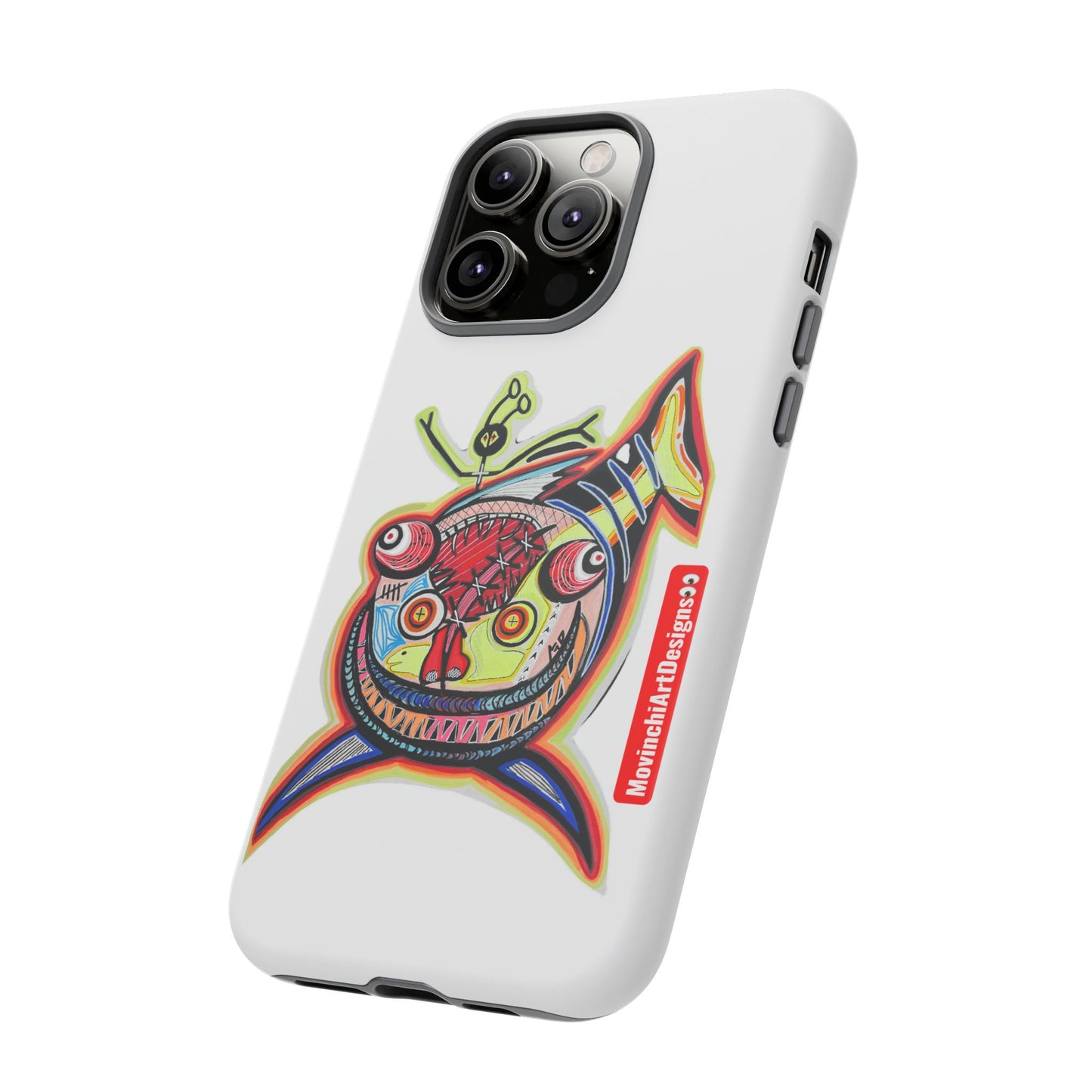 Phone Case — Colorful Abstract PARASITE  Fish Art Tough Cases