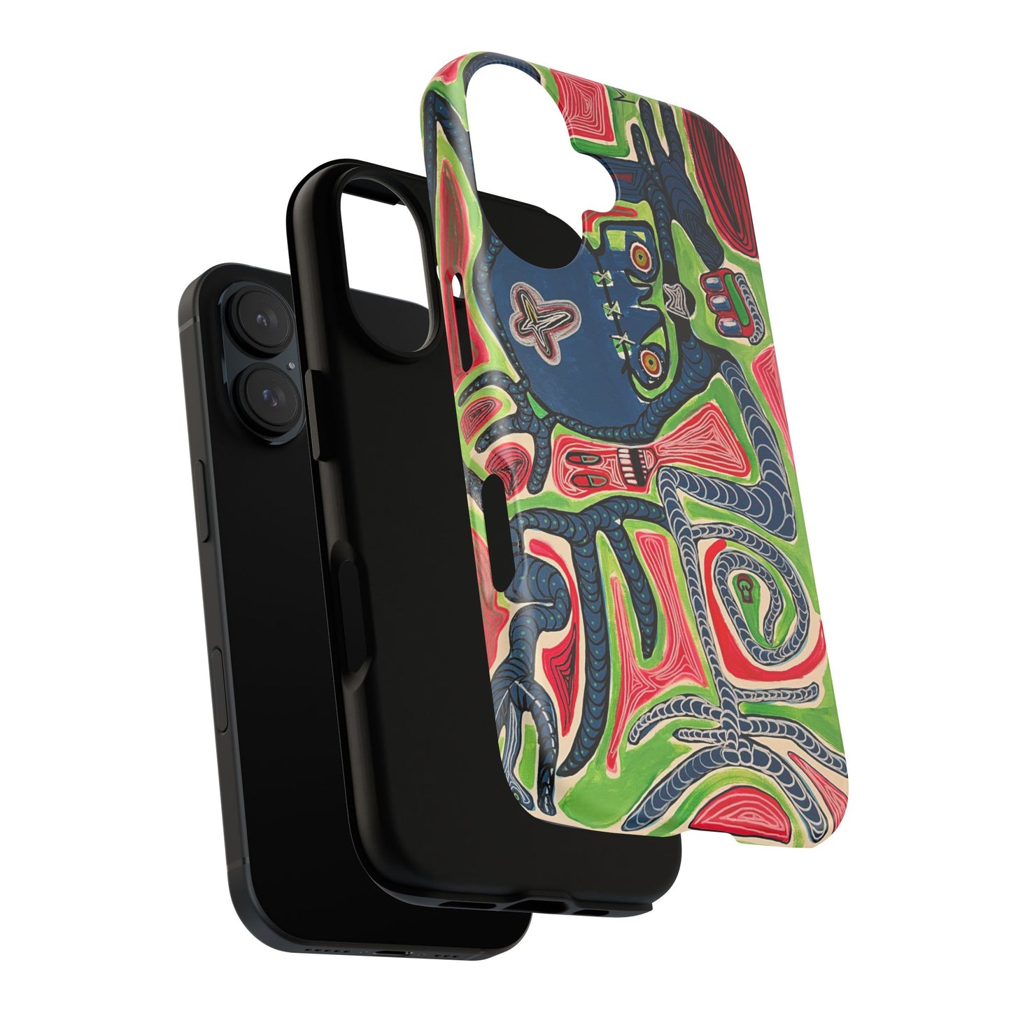 Abstract AFTERLIFE Phone Case — Bold Psychedelic Music Art