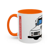 LLV Postal Service Mail Truck Accent Coffee Mug — Retro USPS Delivery Van Illustration (11/15oz)