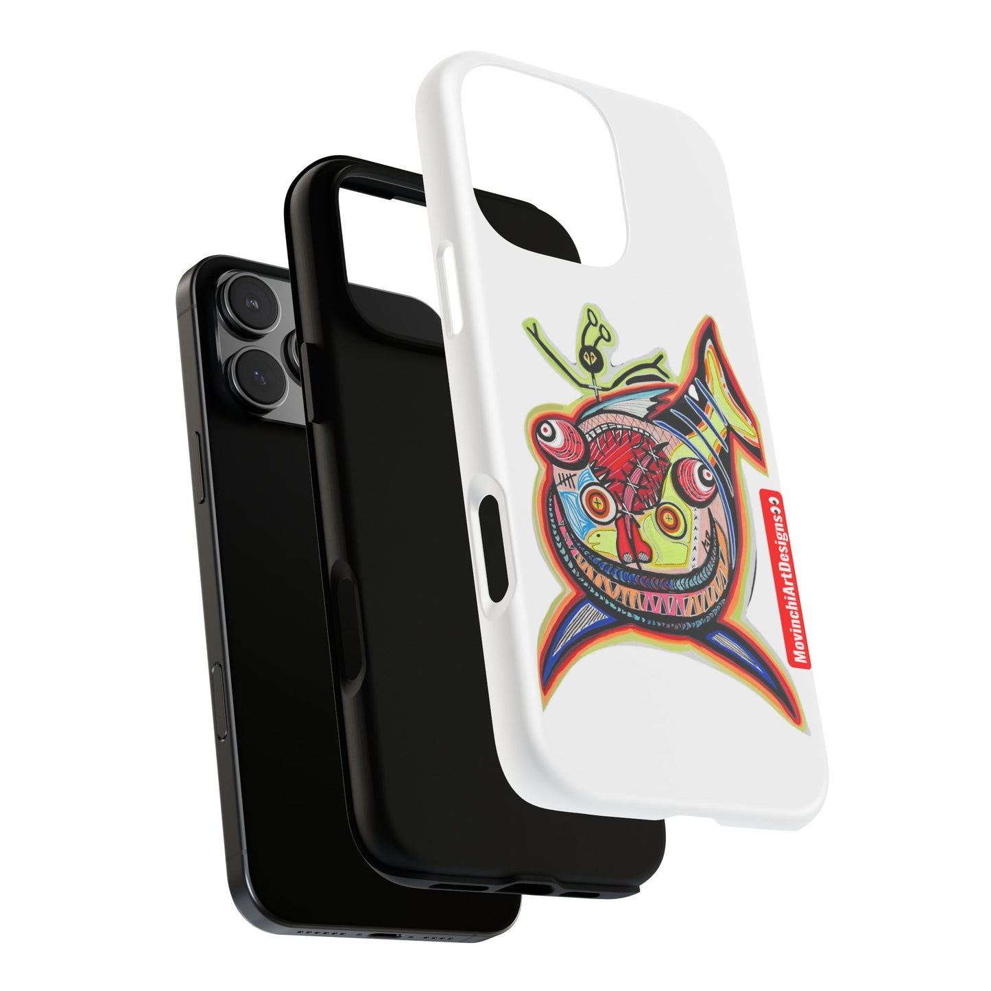 Phone Case — Colorful Abstract PARASITE  Fish Art Tough Cases