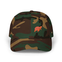 Embroidered Floral Sea Turtle Dad Cap
