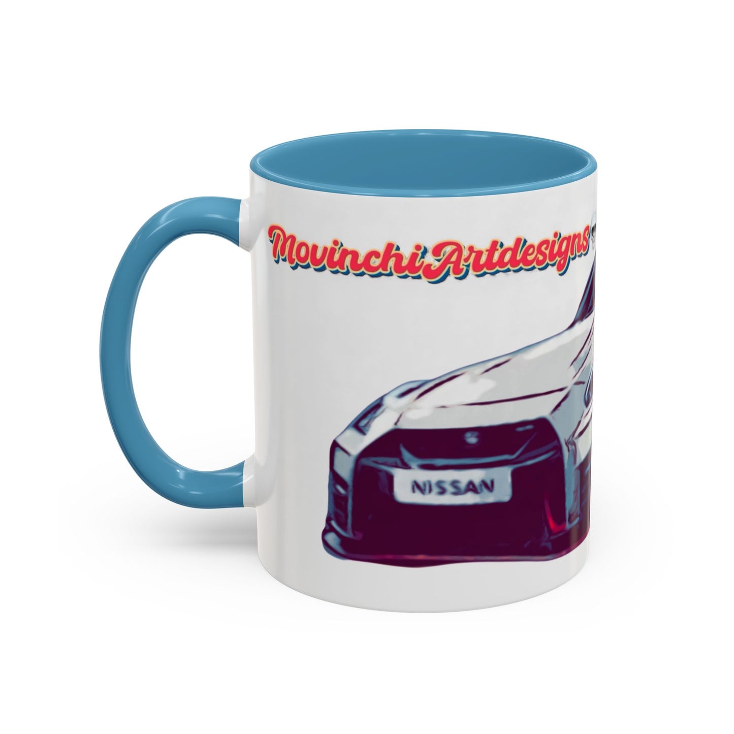 R35.  Sports Car Accent Mug — Nissan GT-R Inspired Coffee Cup (11/15oz)