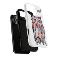 Colorful Owl Phone Case — Artistic Owl Illustration Tough Case