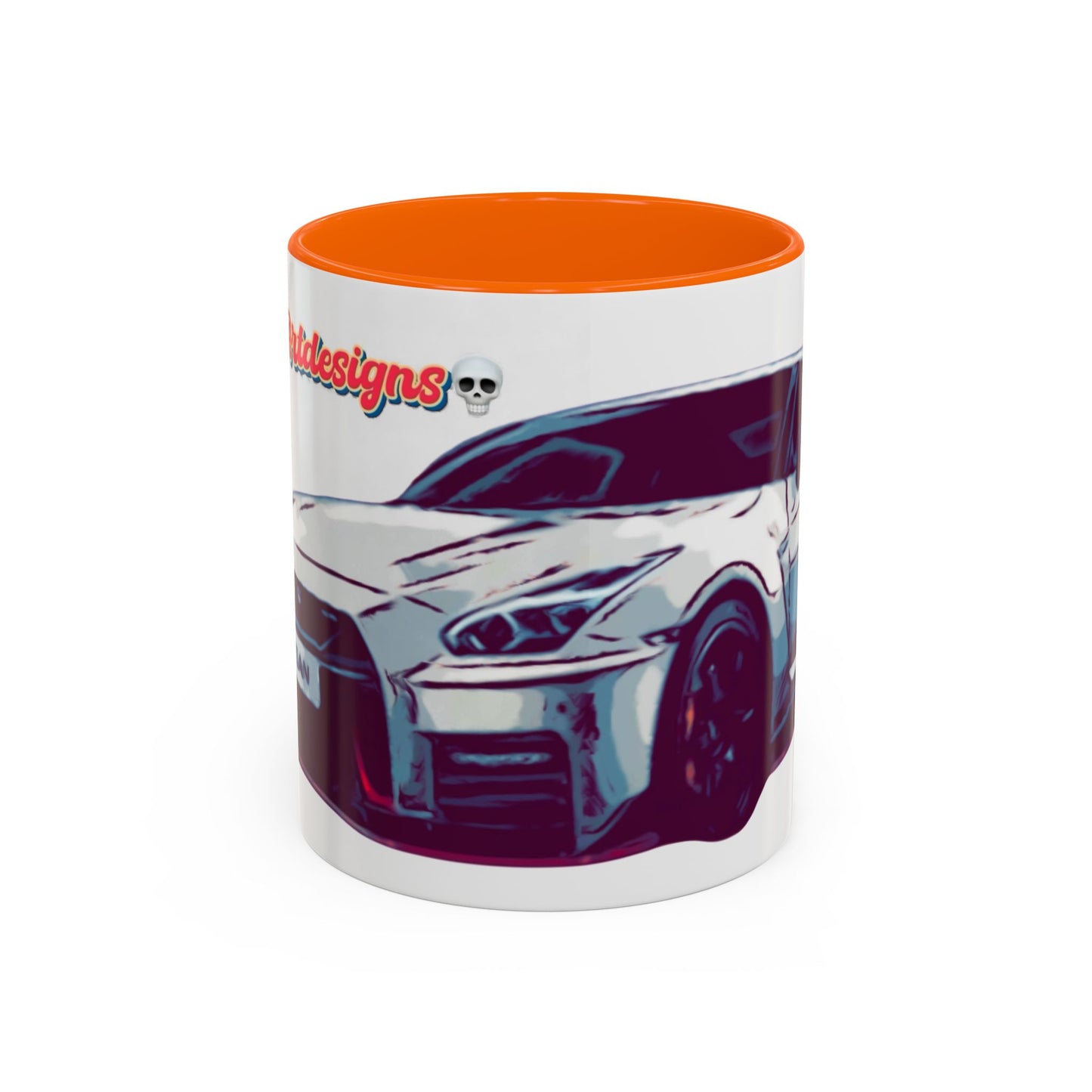 R35.  Sports Car Accent Mug — Nissan GT-R Inspired Coffee Cup (11/15oz)