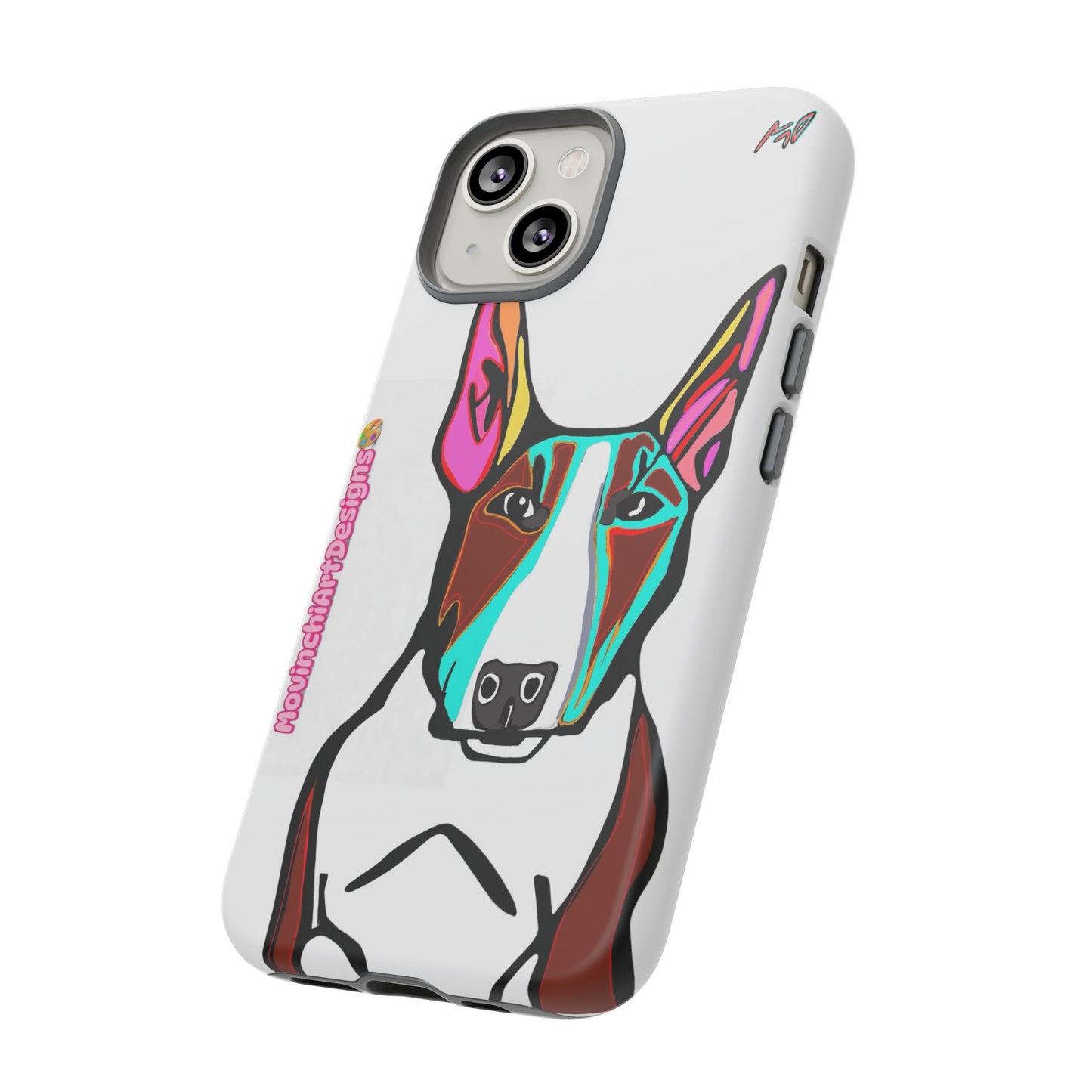 MR Bull Terrier Phone Case — Colorful Pop Art Tough Cases for Dog Lovers