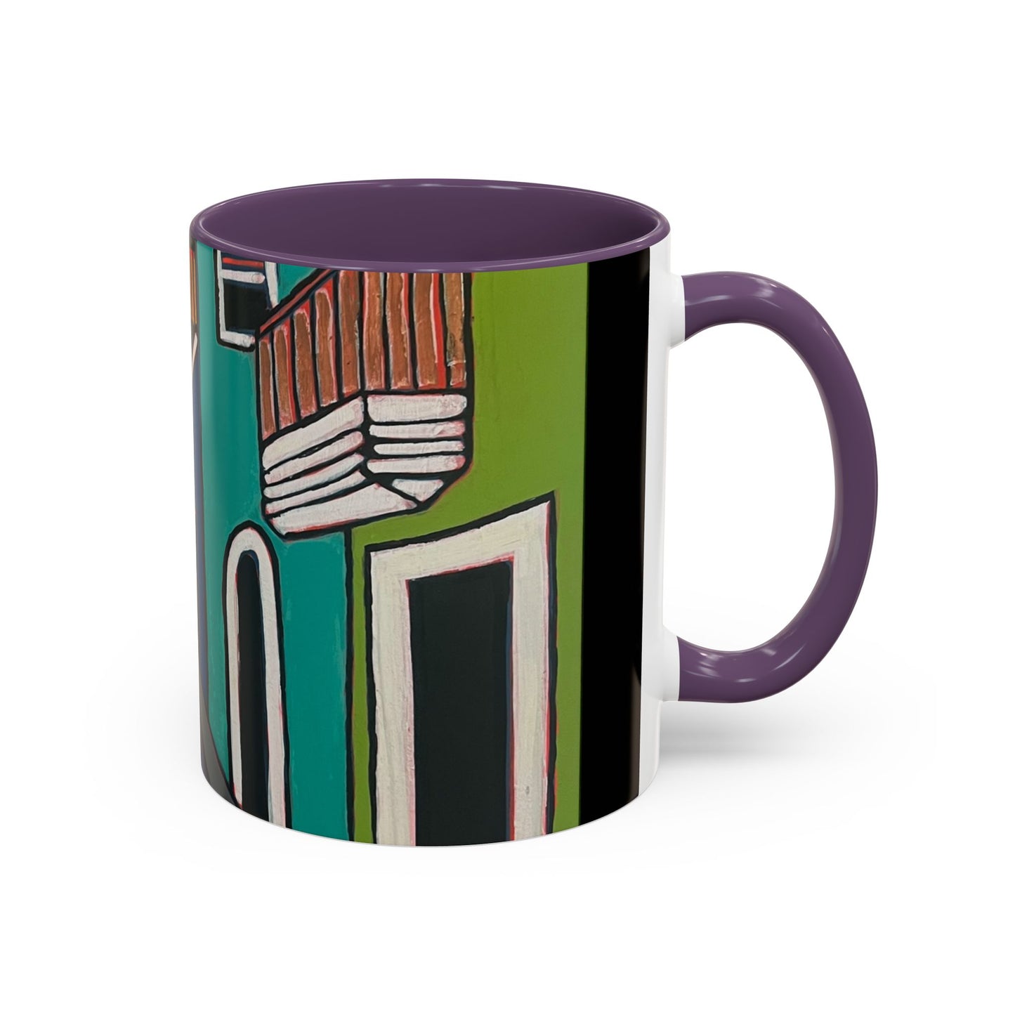 SAN SEBASTIAN2.0 Colorful Canal Houses Accent Coffee Mug — Bright European Street Art Ceramic Mug (11/15oz)