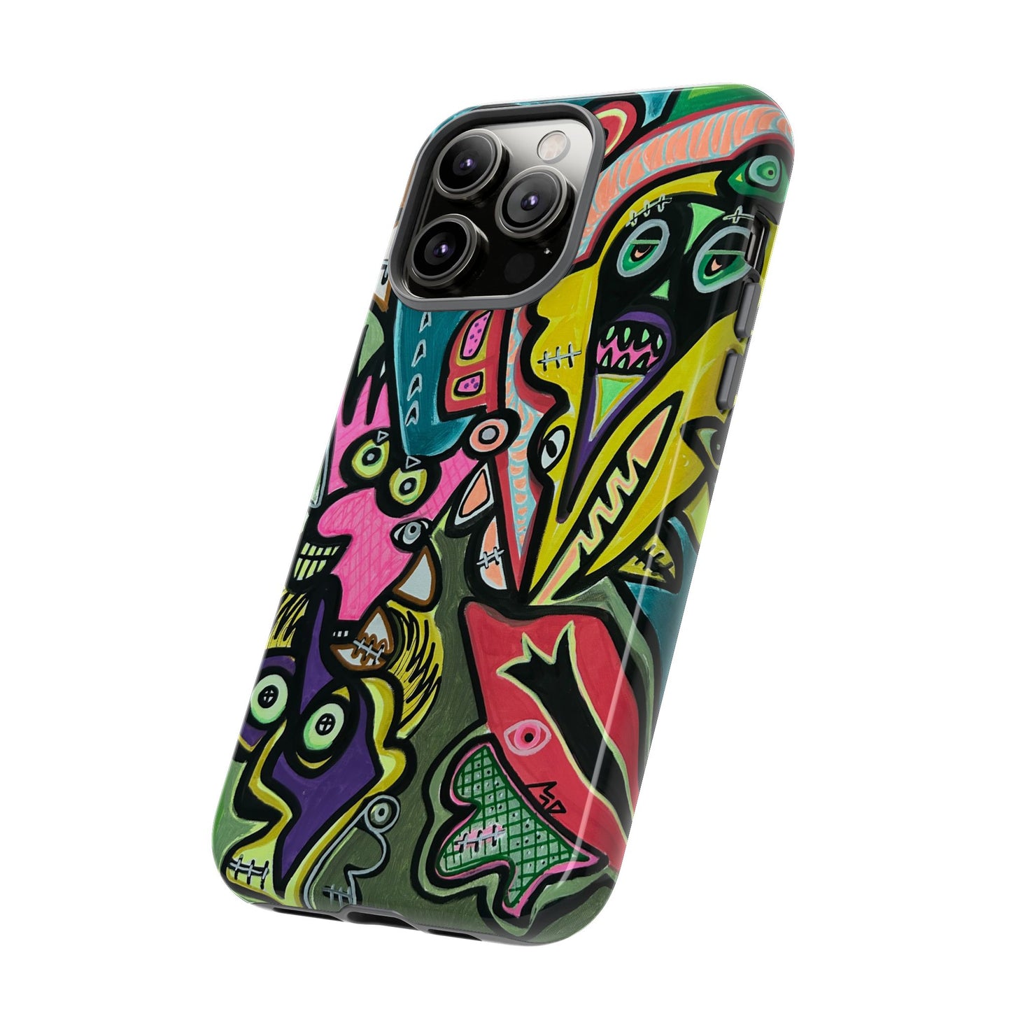 CONCERT  Abstract Graffiti Phone Case — Colorful Street Art Tough Cases