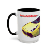 GALLARDO.  Sports Car Coffee Mug — Yellow Supercar Accent Mug (11/15oz)