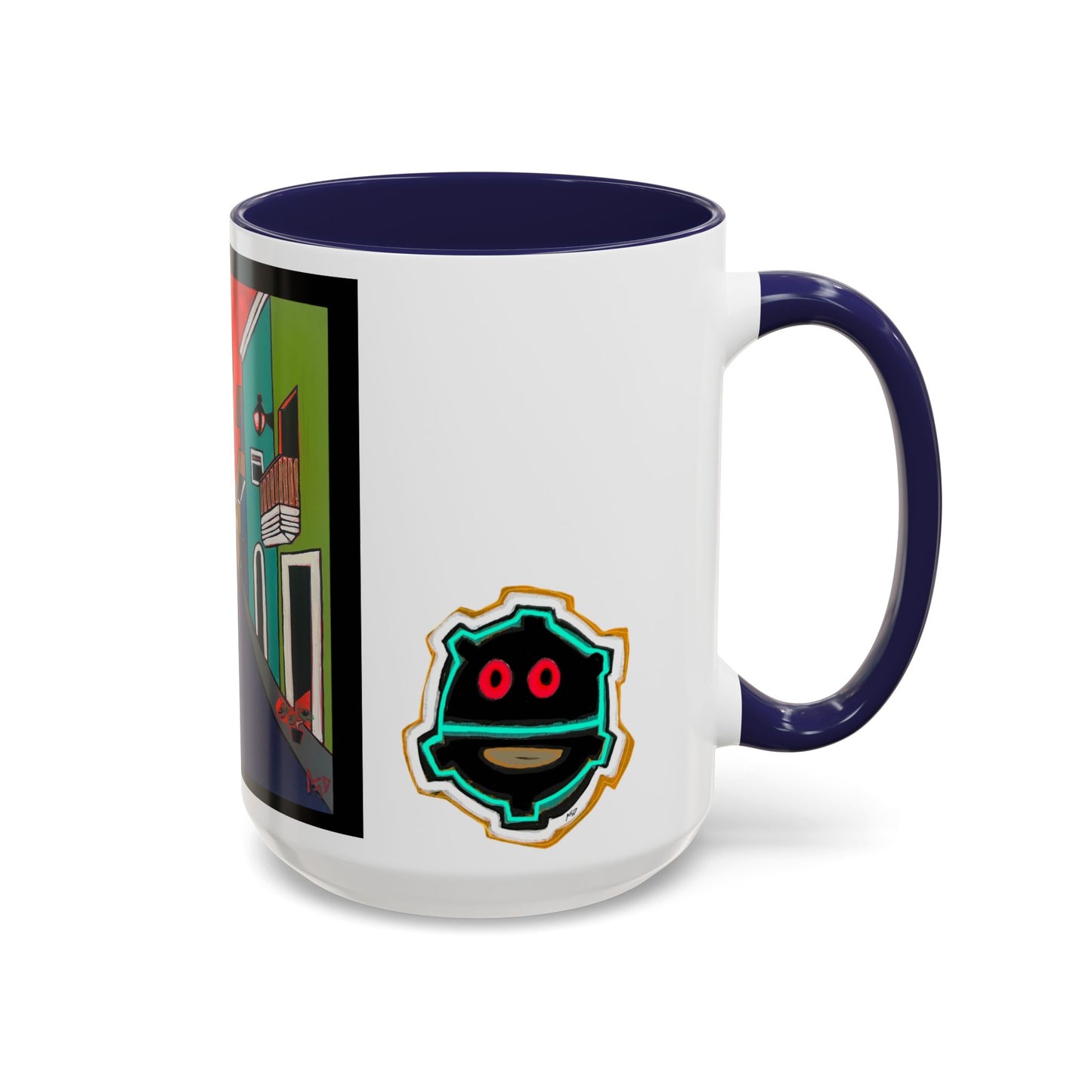 SAN JUAN.  Colorful Street Art Coffee Mug — Vibrant Alleyway & Playful Emblem Accent Mug