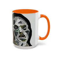 3 amigos Creepy Masked Faces Accent Coffee Mug – Horror Art 11/15oz