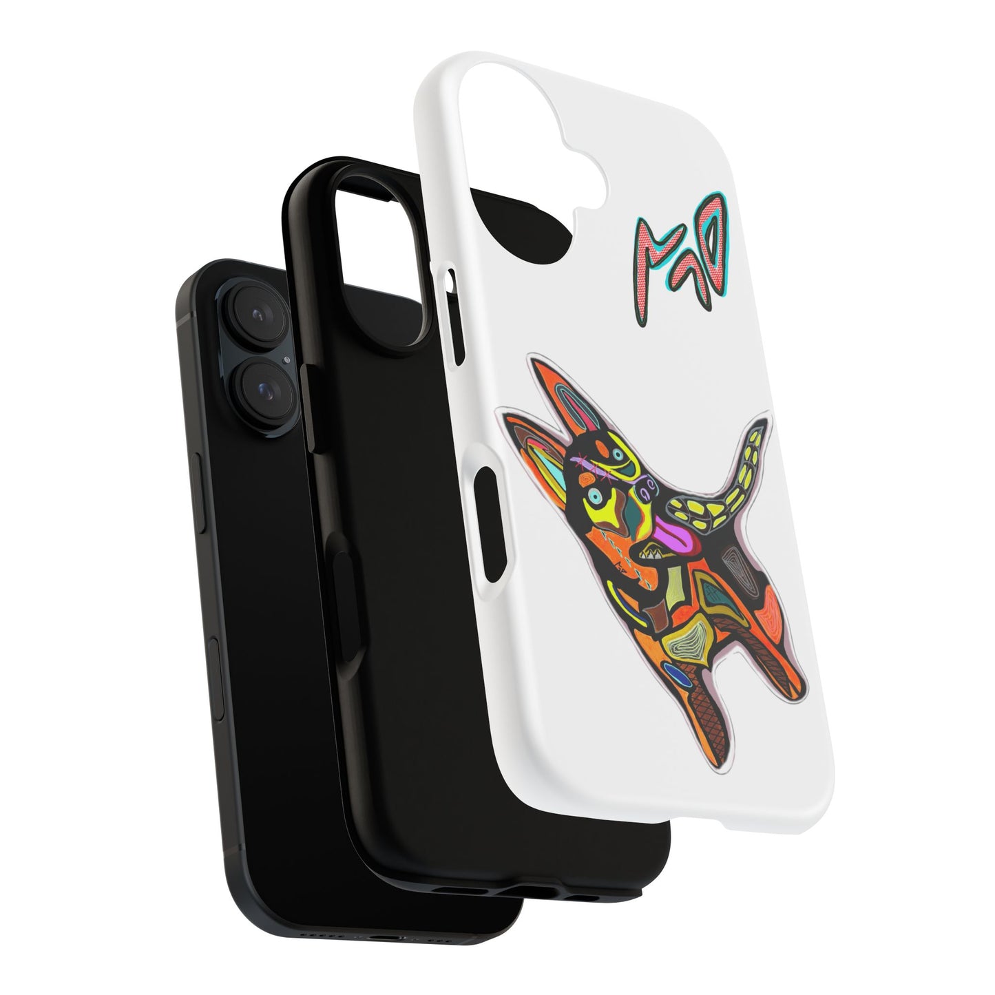 HUSKY  Colorful Abstract Dog Phone Case — 'MAD' Signature Protective Case