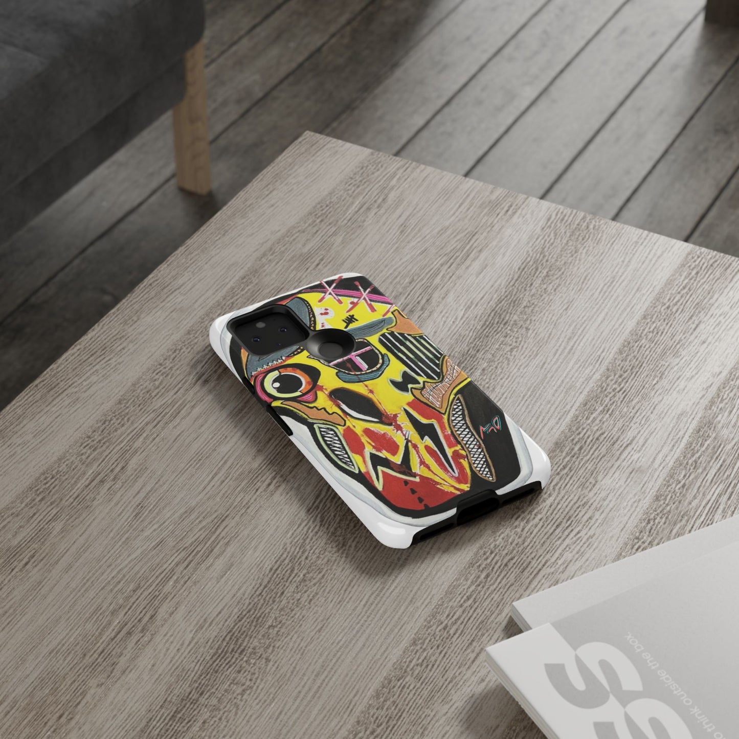 VINCENT.  Skull Riot Phone Case – Colorful Abstract Horror Art Protective Cover