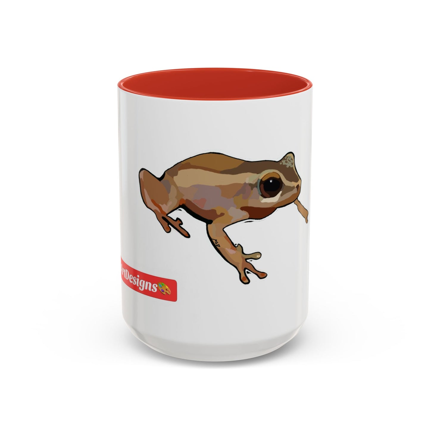 COQUI.  Frog Accent Coffee Mug — Cute Woodland Tree Frog Design (11/15 oz)
