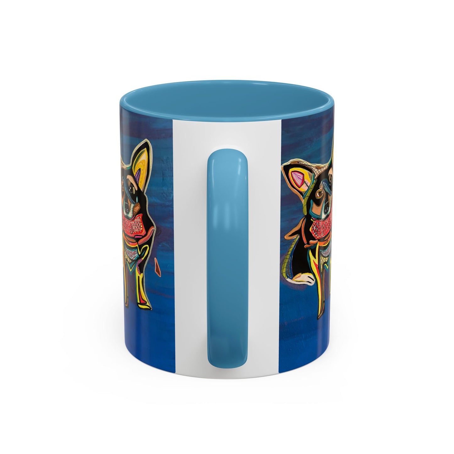 Chihuahua Art Coffee Mug – Colorful Pop‑Art Dog Accent Mug (11/15 oz)
