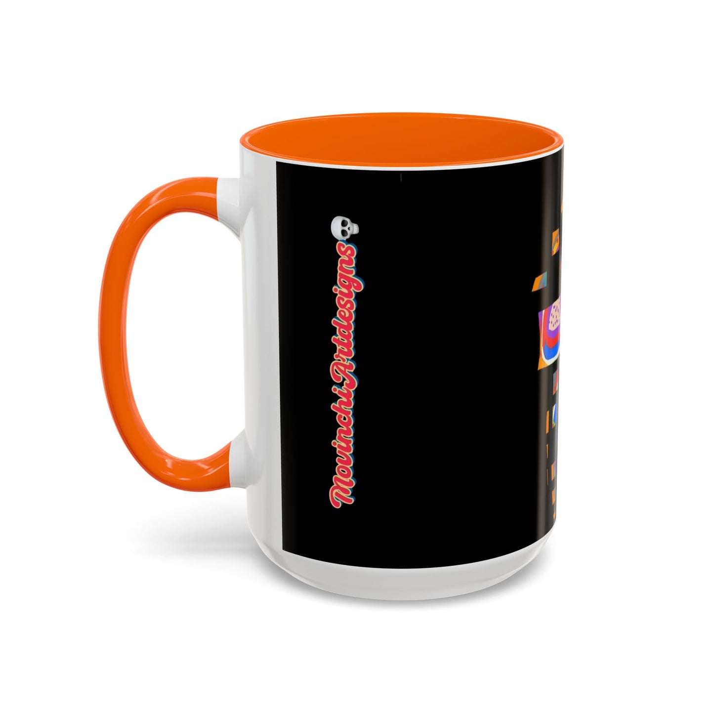 Coffee Mug — Colorful Abstract Cross Accent Ceramic Mug (11/15 oz)