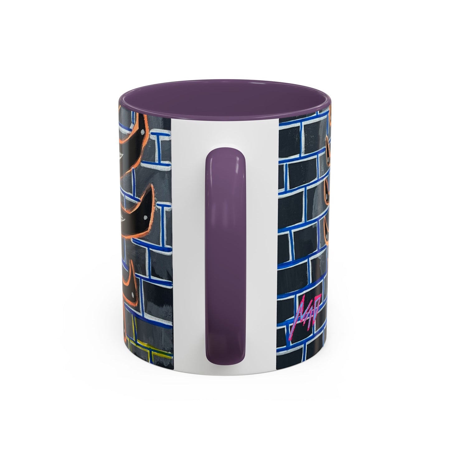 Abstract Street-Art Eye Coffee Mug — Colorful Graffiti Accent Mug (11/15 oz)