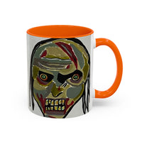 3 amigos2.0 Zombie Skull Coffee Mug — Spooky Horror Accent Mug (11/15 oz)
