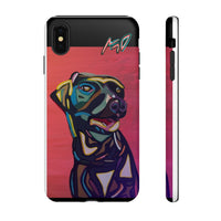 Colorful Pit LABRADOR Tough Phone Case — Vibrant Pop Art Dog Design