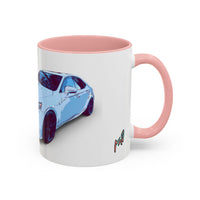 IS300 Car Lover Accent Coffee Mug – White Sports Sedan Design (11oz & 15oz)