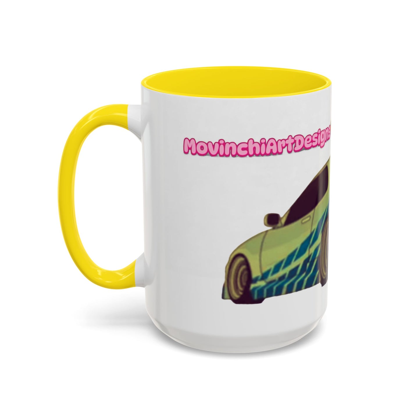 R34  Racing Skyline Accent Coffee Mug — Fast Car Drift Design (11/15oz)