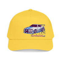 Racing Skyline Embroidered Cap — Vintage GT Sports Car Hat