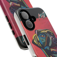 Colorful Pit LABRADOR Tough Phone Case — Vibrant Pop Art Dog Design